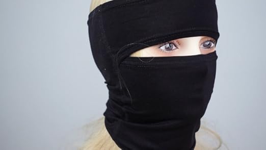 【IMPORT】Tousled balaclava BLACK Eurzom 3 Pcs Open Top Balaclava Ski Masks Sheisty Masks Full Face